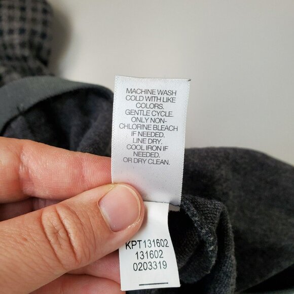 J. Jill Pants Womens Small Petite Ponte Full Leg Checked Pull On Stretch Mid - Picture 7 of 11